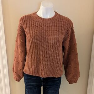 Moon & Madison mauve orange sweater size XS